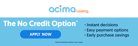Shop with a no credit needed lease to own option with Acima!